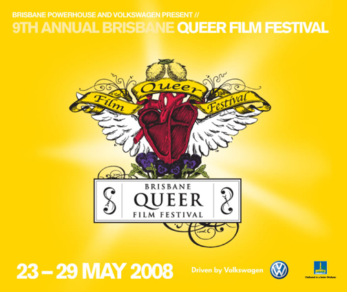 Brisbane Queer Film Festival 2008 logo and link to website