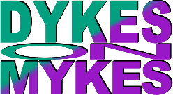 Dykes On Mykes logo and link to their MySpace site