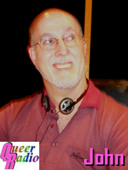 photo of John Frame at 
4ZZZ 7th May 2008 with link to larger photo