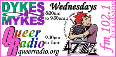 Queer Radio & Dykes On Mykes banner